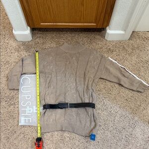 Cupshe Tan Cable Knit Sweater